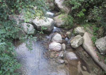 石头小溪图片