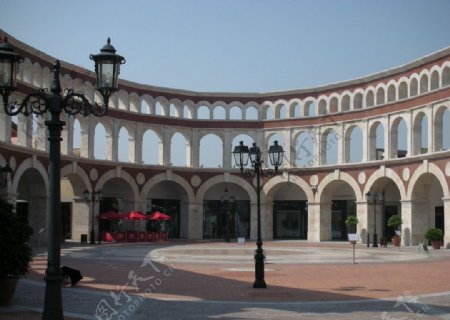 佛罗伦萨小镇广场图片