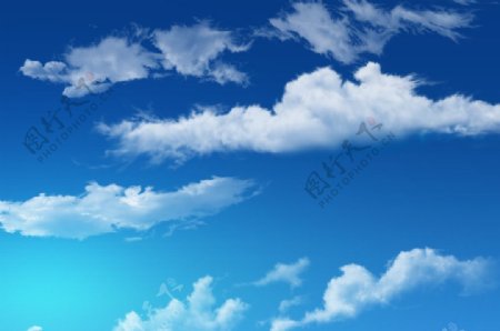 天空蓝天白云图片