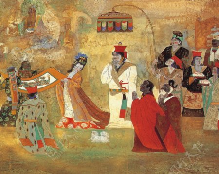 西藏文化松赞干布和文成公主图片