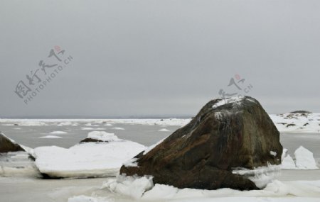海岸冬季图片