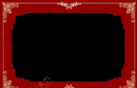 婚礼红色KT板镂空设计图片
