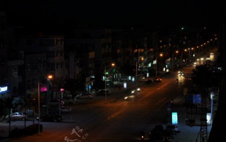 街道的夜晚图片