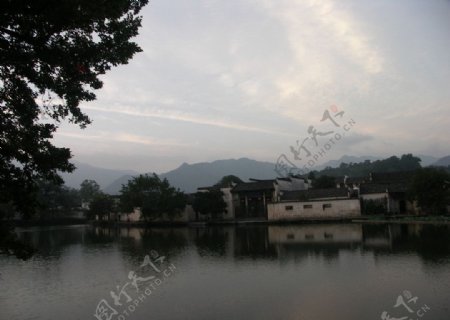 水上宏村图片