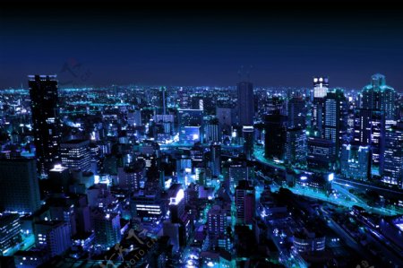 城市夜景高清图片
