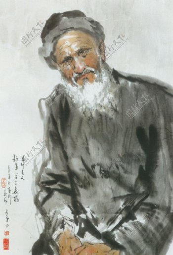 喀什老人图图片