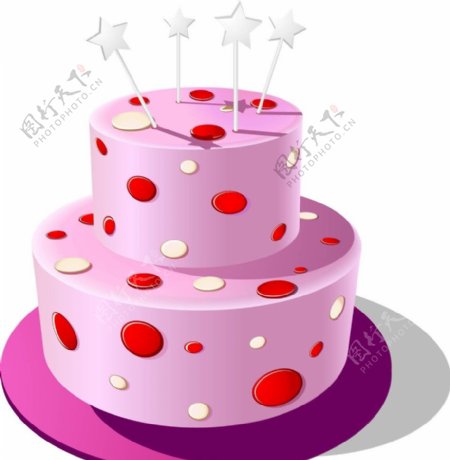 粉红蛋糕图片