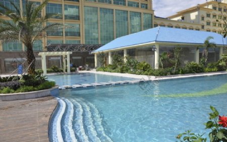 酒店空中游泳池效果图设计图片