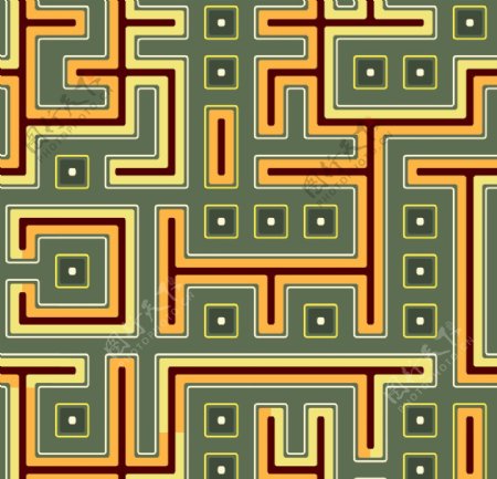 纹理格子迷宫图片