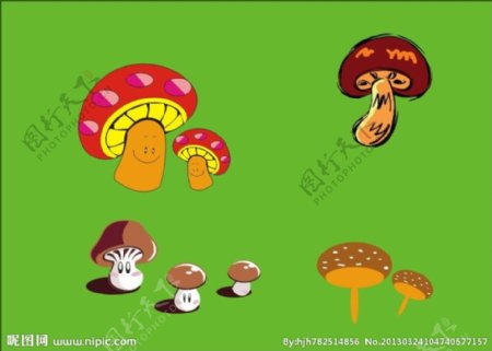 矢量卡通蘑菇图片