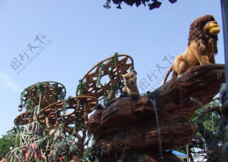 迪斯尼乐园狮子王图片