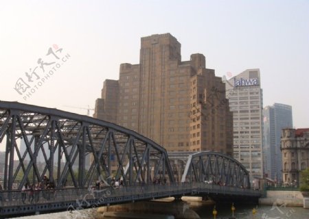 上海建筑外白渡桥上海大厦图片