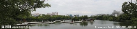 桂林榕湖景观全景图图片