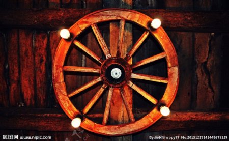 木质船舵图片