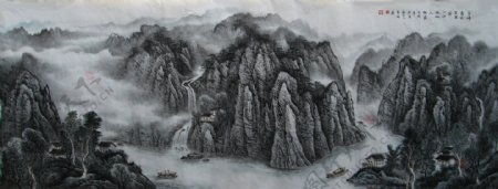 泰山山水画系列图片