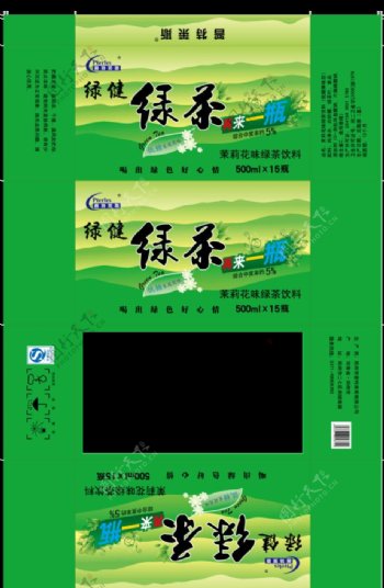 绿茶饮料包装图片