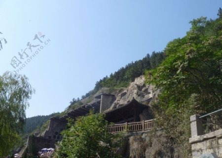 龙门石窟远景图片