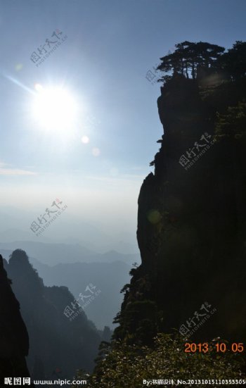 黄山傍晚图片