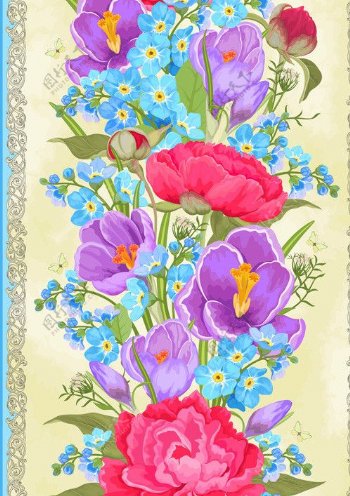 古典花卉花纹花朵图片