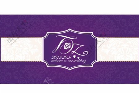 紫色婚庆幕布图片