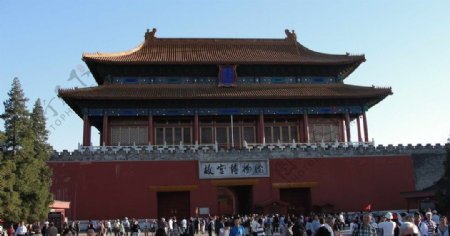 北京故宫博物院后门图片