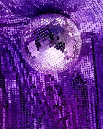 炫彩紫色球图片