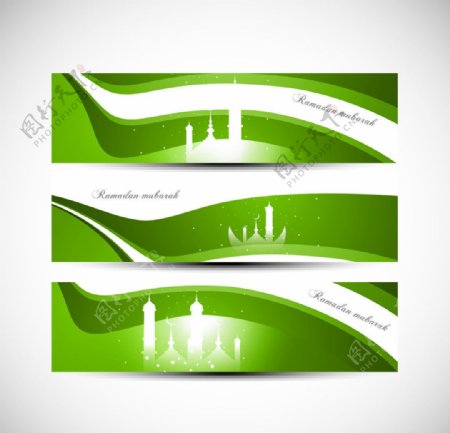 阿拉伯建筑风格背景banner图片