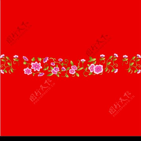 中国古典吉祥小花朵矢量素材图片