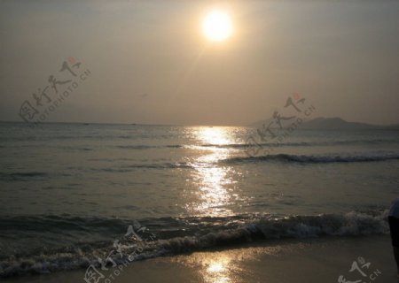 海南夕阳图片