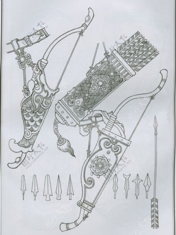 古代人物线描图片