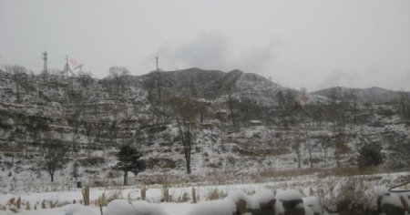 家乡的雪景图片