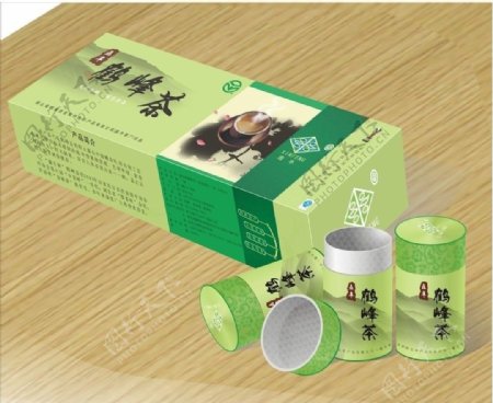 鹤峰茶条盒设计效果图图片