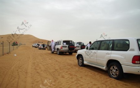 沙漠自驾车旅游图片