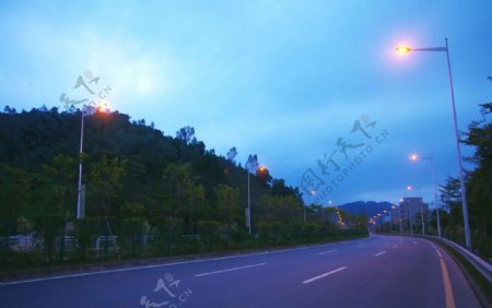 中国夜景交通夜景图片