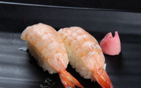 水晶虾寿司图片
