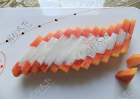 酸奶木瓜图片