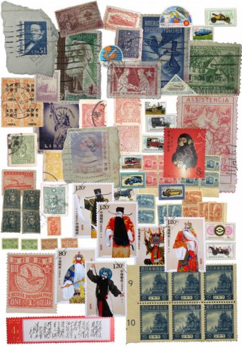 邮票集合图片