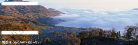 山间田园风景图片