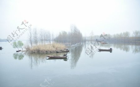 沂河湖畔图片