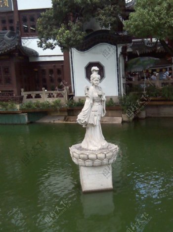 上海城隍庙仙女像图片
