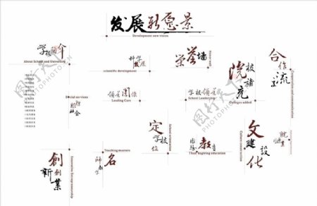 学校画册用字图片