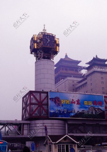 北京西站大钟图片