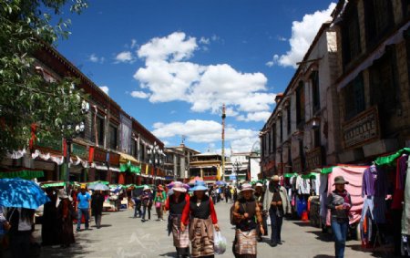西藏八廓街图片