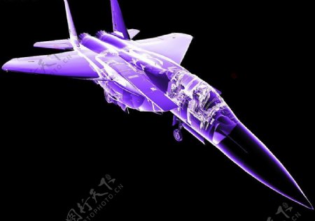 战斗机X光效果图图片