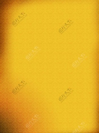 黄色花纹底图图片
