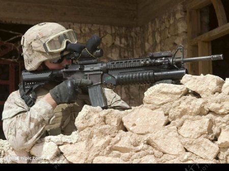 美军在伊拉克街头图片