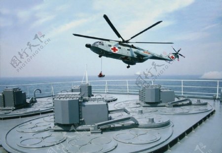 中国海军直8直升机图片