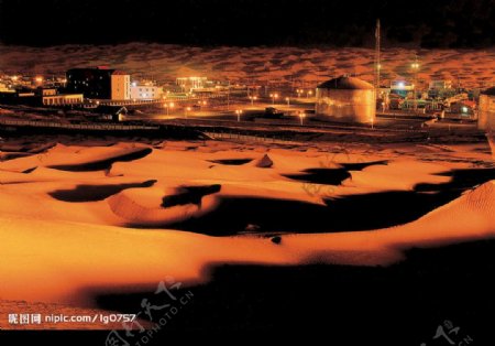 沙漠夜景图片