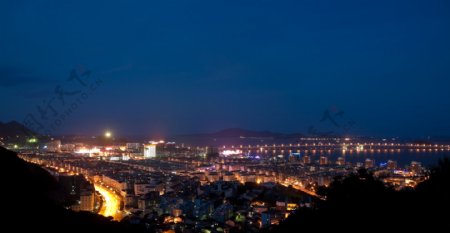 东港夜景图片