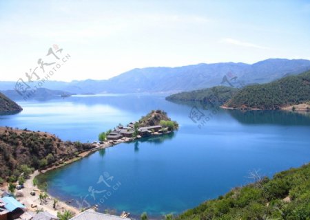 泸沽湖的自然天成图片